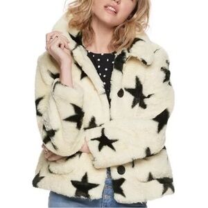 Pop Sugar, Teddy Star, Fox Fur Jacket, Size, Medium New